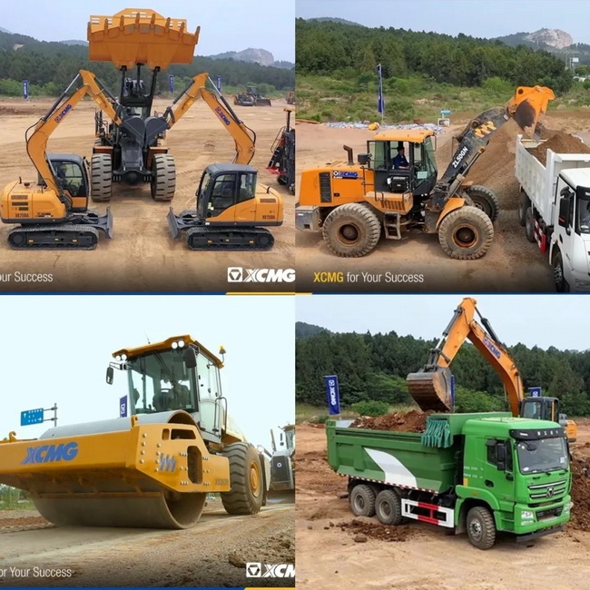 徐工道路機械及徐工卡車(chē)多機型聯(lián)合作業(yè)展演