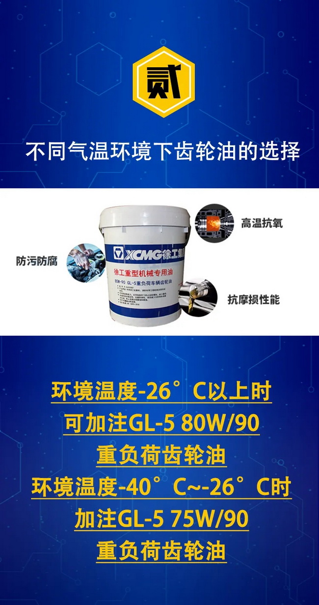 徐工起重機齒輪油維護保養